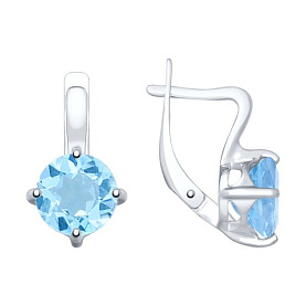 Серьги SOKOLOV - Серебро 925, Топаз (арт. 92022036)