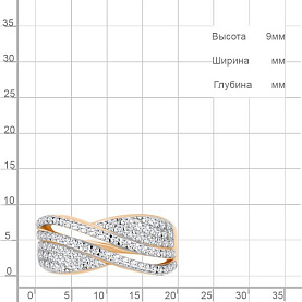 Кольцо Аквамарин - Серебро 925, Фианит (арт. 600648А.6)