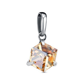 Подвеска Красная пресня - Серебро 925, Стекло (арт. 53613186-11)