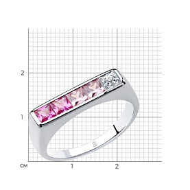 Кольцо SOKOLOV - Серебро 925, Фианит (арт. 94013106)