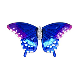 Брошь SOKOLOV - Серебро 925, Фианит, Эмаль (арт. 94040219)