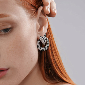 Серьги Diamant - Серебро 925, Фианит (арт. 94-122-02301-1)