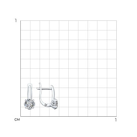 Серьги SOKOLOV - Серебро 925, Фианит (арт. 94025662)