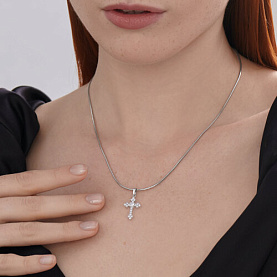 Подвеска SOKOLOV - Серебро 925, Фианит (арт. 94033284)