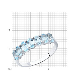 Кольцо SOKOLOV - Серебро 925, Топаз (арт. 92010892)