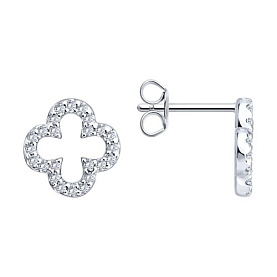 Серьги SOKOLOV - Серебро 925, Фианит (арт. 94026360-91)