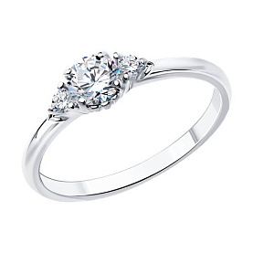 Кольцо Diamant - Серебро 925, Фианит (арт. 94-110-01555-1)