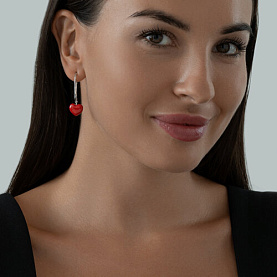 Серьги Diamant - Серебро 925, Эмаль (арт. 94-121-00999-1)