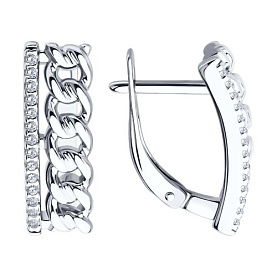 Серьги SOKOLOV - Серебро 925, Фианит (арт. 94026798)