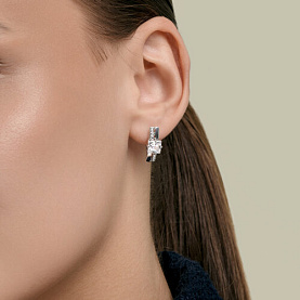 Серьги SOKOLOV - Серебро 925, Фианит (арт. 94027695)