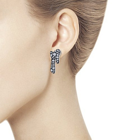 Серьга SOKOLOV - Серебро 925, Фианит (арт. 94170114)