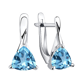 Серьги Talant - Серебро 925, Кристалл (арт. 10-72-000Ц-11814)