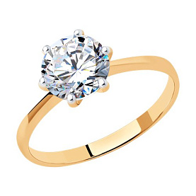 Кольцо SOKOLOV - Серебро 925, Фианит (арт. 93011092)