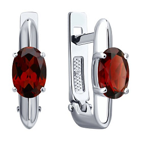 Серьги SOKOLOV - Серебро 925, Гранат (арт. 92025346)