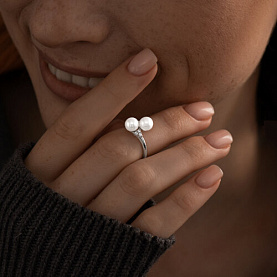 Кольцо SOKOLOV - Серебро 925, Фианит (арт. 94013854)