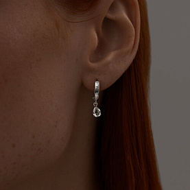 Серьги SOKOLOV - Серебро 925, Swarovski (арт. 94026024)