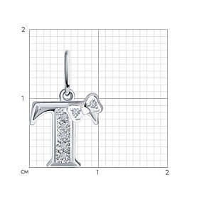 Подвеска SOKOLOV - Серебро 925, Фианит (арт. 94030479)