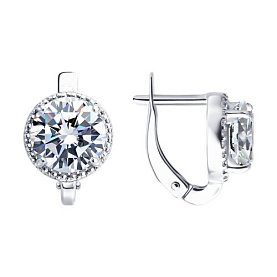 Серьги Diamant - Серебро 925, Фианит (арт. 94-120-00104-1)