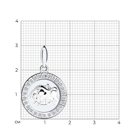 Подвеска SOKOLOV - Серебро 925, Фианит (арт. 94031384)