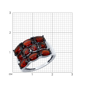 Кольцо SOKOLOV - Серебро 925, Гранат (арт. 92014622)