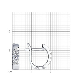 Серьги SOKOLOV - Серебро 925, Фианит (арт. 94021912)