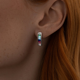 Серьги SOKOLOV - Серебро 925, Фианит (арт. 94024329)