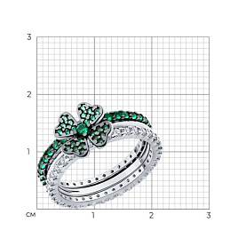 Кольцо SOKOLOV - Серебро 925, Фианит (арт. 94014082)