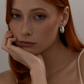 Серьги SOKOLOV - Серебро 925, Фианит (арт. 94025922)