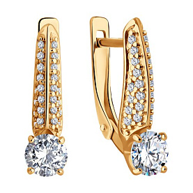 Серьги Diamant - Серебро 925, Фианит (арт. 93-120-02130-1)