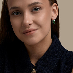 Серьги SOKOLOV - Серебро 925, Фианит (арт. 94027508)