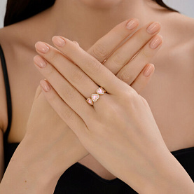 Кольцо SOKOLOV - Серебро 925, Фианит, Эмаль (арт. 93011125)