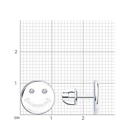 Серьги SOKOLOV - Серебро 925, Фианит (арт. 94024449)