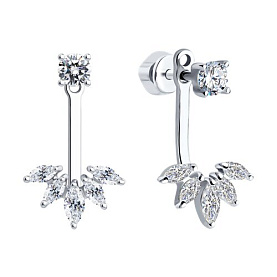 Серьги SOKOLOV - Серебро 925, Фианит (арт. 94026021)
