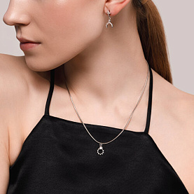 Серьги SOKOLOV - Серебро 925, Фианит (арт. 94025767)