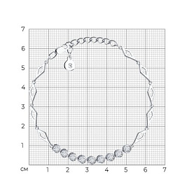 Браслет SOKOLOV - Серебро 925, Фианит (арт. 94050271)