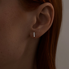 Серьги SOKOLOV - Серебро 925, Фианит (арт. 94025927)