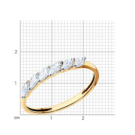 Кольцо SOKOLOV - Серебро 925, Фианит (арт. 93011148)