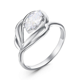 Кольцо Красная пресня - Серебро 925, Фианит (арт. 23812590Д)