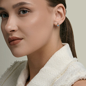 Серьги SOKOLOV - Золото 585, Топаз (арт. 729408)