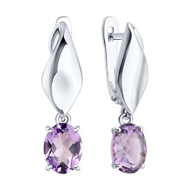 Серьги SOKOLOV - Серебро 925, Аметист (арт. 92025352)