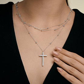 Колье SOKOLOV - Серебро 925, Фианит (арт. 94071500)