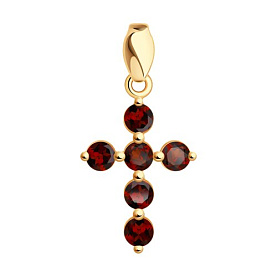 Подвеска SOKOLOV - Золото 375, Гранат (арт. 37730602)
