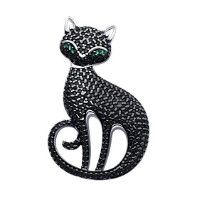 Брошь SOKOLOV - Серебро 925, Фианит (арт. 94040300)