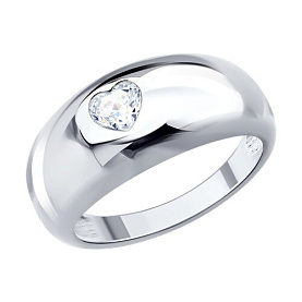 Кольцо SOKOLOV - Серебро 925, Фианит (арт. 94014929)