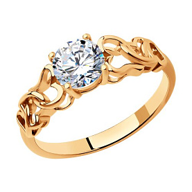 Кольцо SOKOLOV - Серебро 925, Фианит (арт. 93010241)