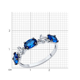 Кольцо SOKOLOV - Серебро 925, Фианит (арт. 94014063)