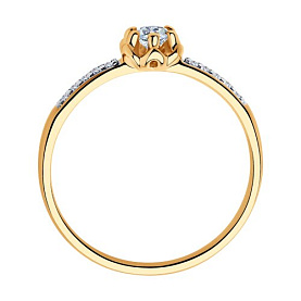 Кольцо SOKOLOV - Серебро 925, Фианит (арт. 93010396)