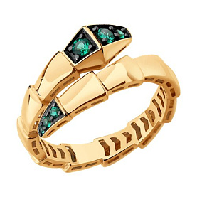 Кольцо SOKOLOV - Золото 585, Изумруд (арт. 717252)