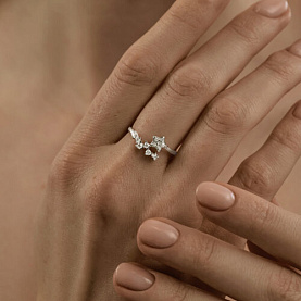 Кольцо SOKOLOV - Серебро 925, Фианит (арт. 94013835)