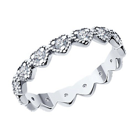 Кольцо SOKOLOV - Серебро 925, Фианит (арт. 94014168)